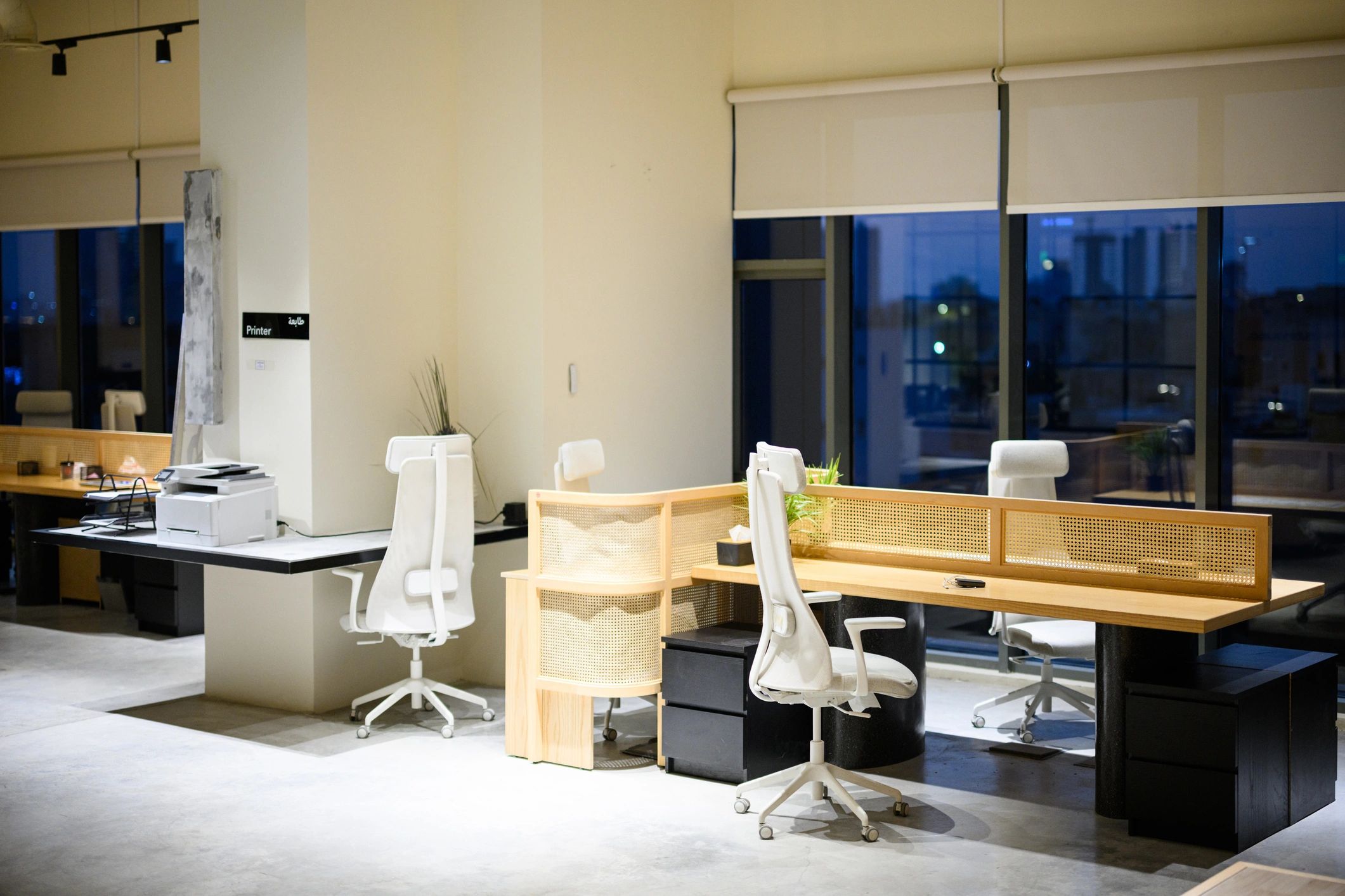 Modern executive healthcare office interior